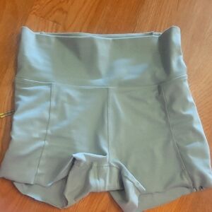 Sage Green Hot Yoga Pole Dance Shorts